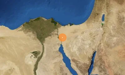 43 km NNE of Suez, Egypt