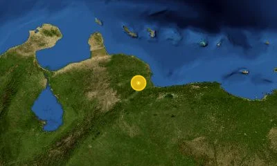 74 km W of Puerto Cabello, Venezuela
