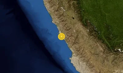 34 km SSE of Callao, Peru